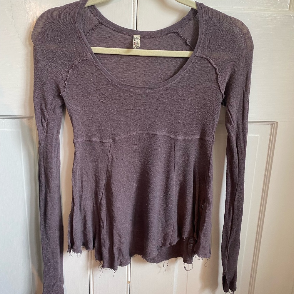 FREE PEOPLE purple blouse